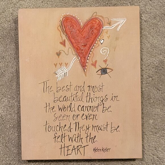 RHONDA KULLBERG Signed Hand Painted Inspirational Quotes Wall Art-Set of 4 - Picture 10 of 16